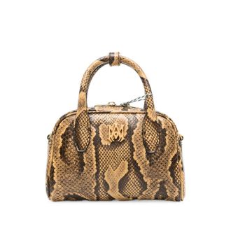 Amiri Micro MA Snake-effect Logo-plaque Mini Bag