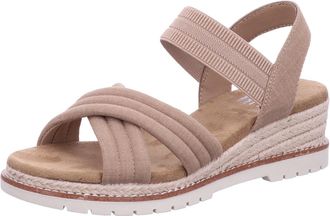 Skechers Womens Desert Chill Sweet Crossing Sandals, Tan Textile, 6.5 UK