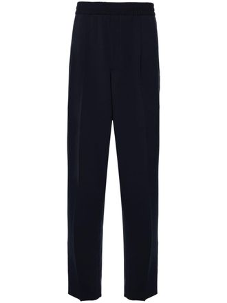 Ermenegildo Zegna drawstring tapered trousers - Blue