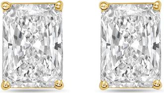 Diana M. Jewels 14Kt Yellow Gold 3.00 cts Lab Grown Radiant Cut Diamond Studs