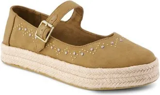 Toms Carolina Espadrille Platform Mary Jane in Light/pastel Brown at Nordstrom, Size 9.5