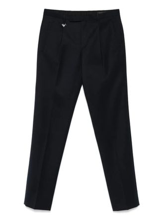 Prada Tapered Leg Wool Trousers Clothing