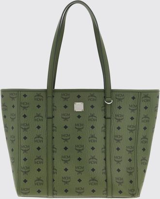 MCM Borsa Toni MCM in cotone spalmato con logo all over