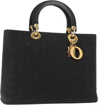 Dior Pre-owned Handbags, female, Black, Size: ONE SIZE Pre-owned Nylon Hand Bag