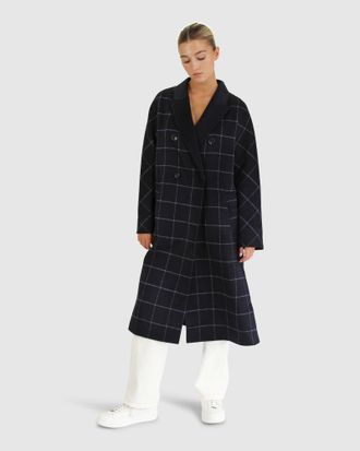 Belle & Bloom Guestlist Oversized Double Breasted Coat