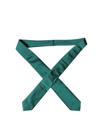 Dolce & Gabbana Silk Adjustable Tied Necktie - Green
