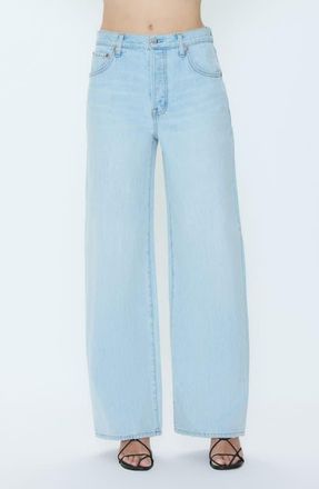 Pistola Denim Tate High Waist Wide Leg Jeans in Postcards at Nordstrom, Size 33Regular