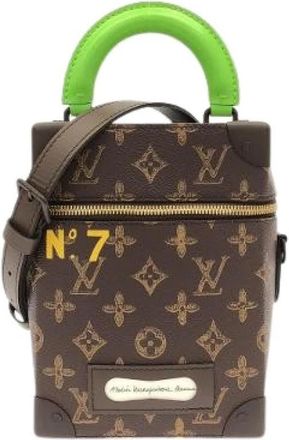 Louis Vuitton Pre-owned Monogram Vertical Box Trunk Bag - Dames - Vintage Mini Tas - Bruin - ONE Size - Vintage
