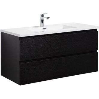 Badplaats Mobile da bagno Angela 100cm Nero Legno - armadio mobiletto lavabo