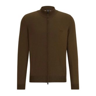 HUGO BOSS Heren, Truien, Groen, Maat: XL Wol