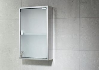 Gedy Armadietto Di Sicurezza Con Serratura Acciaio Inox 50x30x12 Joker Cromo Gedy