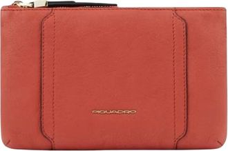 Piquadro Shoulder Bags, female, Red, Size: ONE SIZE Circle Clutch