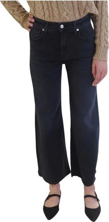 Citizens Of Humanity Lyra Wide Leg Crop Jeans - Dames - Cropped Jeans - Blauw - W25 - Katoen - Jeans