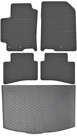 OEM Juego De Alfombrillas De Goma Para Coche Y Alfombrilla Para Maletero Para Kia Rio Iv Hatchback (2017-2023)