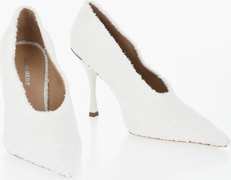 Dsquared2 Solid-Color Cotton Terry Pumps, 10.5 cm Heel Dsquared2