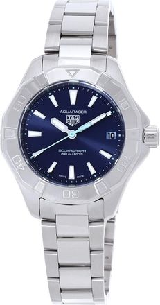 Tag Heuer Pre-owned Tag Heuer Aquaracer Quartz Blue Dial Ladies Watch WBP1311.BA0005