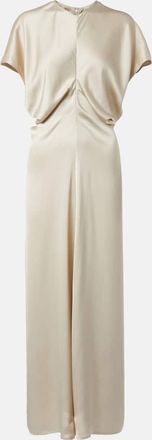 Toteme Bridal Slouch draped satin maxi dress