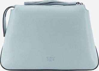 Pinko Womens Beauty Case Light Blue Leather Accessory