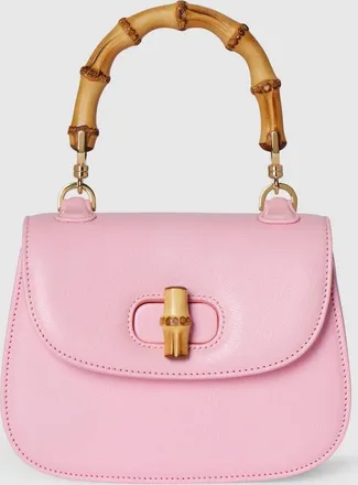 Gucci Bamboo 1947 Mini Bag, Pink, Leather