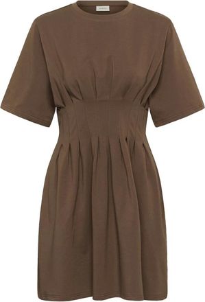 Gestuz Short Kleedjes - Dames - Korte kleedjes - Bruin - XL - Kleedjes