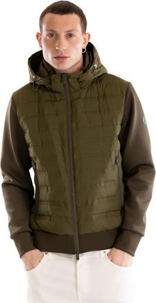 People of Shibuya Quilted Technical Jacket - Heren - Winterjassen - Groen - M - Polyester - Jassen