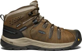 Keen Mens Flint Ii Waterproof Boot In Brown/orion Blue
