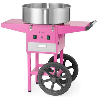 OEM M&aacute;quina De Algod&oacute;n De Az&uacute;car Con Carrito Con Ruedas Sin Tapa, 1130 W - Rosa