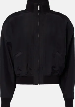 Gucci Silk poplin bomber jacket