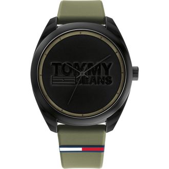 Tommy Hilfiger San Diego Mens Green Watch 1791930 Rubber - One Size