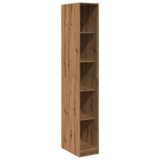 Berkfield Home Wardrobe Artisian Oak 30x50x200 cm Engineered Wood in Brown | Size: 30 x 50 x 200 cm