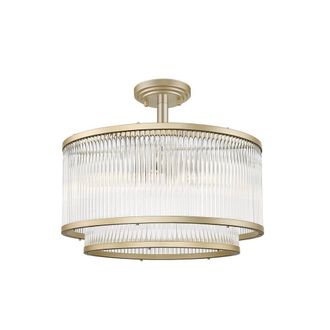 Netlighting Sergio Cylindrical Ceiling Light Matt Gold 5x E14
