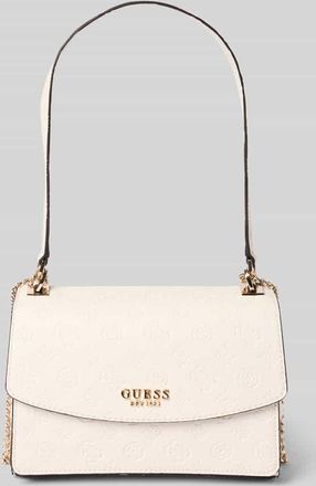 Guess Handtasche mit Label-Applikation Modell PHOEBE in Offwhite, Größe 1