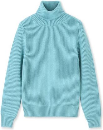 Fortela Leona High Neck Wool Sweater in Pale Yellow at Nordstrom, Size X-Large Eu