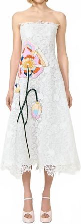 Costarellos Marina Lace Dress In White