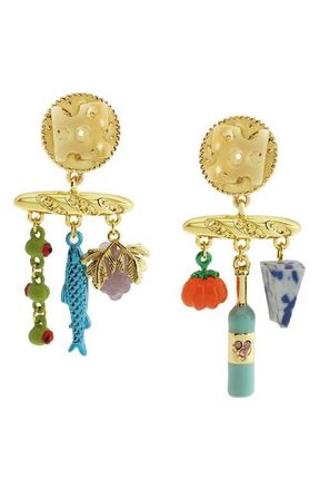 Betsey Johnson Charcuterie Drop Earrings in Multi at Nordstrom