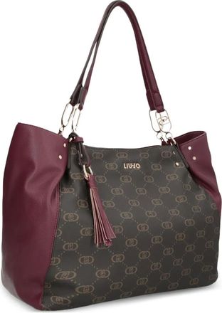 Liu Jo Borsa tote con monogramma media - Rosso