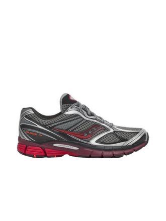 Saucony Silver/Maroon ProGrid Guide 7 Breathable Mesh Sneakers