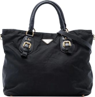 Prada Borsa a tracolla in tessuto 2013-2025 - Nero