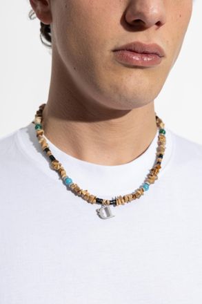 Dsquared2 Necklace With Logo, Mens, Brown