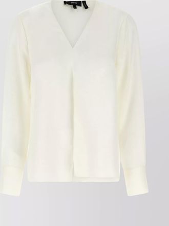 Theory silk relaxed-fit blouse