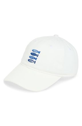 Frasier Sterling Offshore Embroidered Baseball Cap in White at Nordstrom