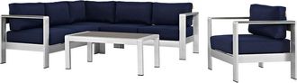 ModWay Shore 5-Piece Outdoor Patio Sectional Sofa Set