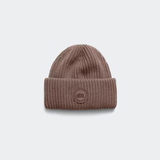 Canada Goose Cashmere Blend Double Fold Toque (Men, Taupe Grey, ONESIZE)