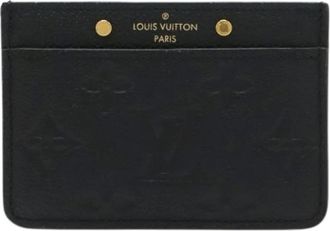 Louis Vuitton Pre-owned Wallets, female, Black, Size: ONE SIZE Pre-owned Monogram Empreinte Card case