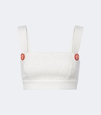 Dolce & Gabbana Crop top adornado