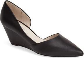 Kenneth Cole Ellis Half dOrsay Wedge Pump in Black at Nordstrom Rack, Size 8.5
