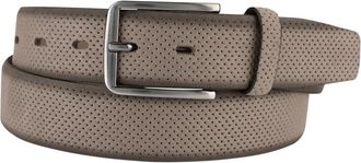 Bernd G&ouml;tz Lederg&uuml;rtel BERND G&Ouml;TZ, Herren, Gr. 90, braun (schlamm), Rindsleder, Ausstanzungen, mehrfarbig, G&uuml;rtel Lederg&uuml;rtel, mit Punktpr&auml;gung