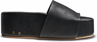 beek Womens Albatross Leather Platform Sandal In Black