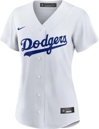 Nike Los Angeles Dodgers Nike Womens MLB Replica Jersey in White | RPW6LDHOLD-PV6