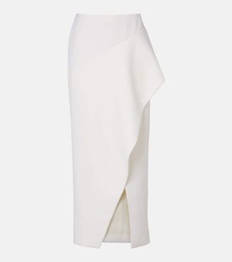 Khaite Jaia wool midi skirt